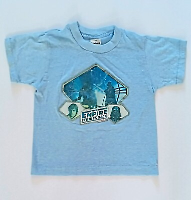 #ad Vtg Original 1980s Star Wars Empire Strikes Back Kids Childs T Shirt Size 5 6 $71.25