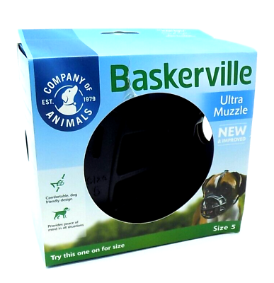 #ad Baskerville Ultra Muzzle Size 5 Over Head Strap Padding Boxer Dobermanetc. $26.50
