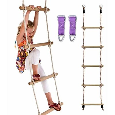 #ad Swing N Slide Vintage NEW in Box 7 Foot 5 Step Climbing Rope Ladder for Kids $29.00
