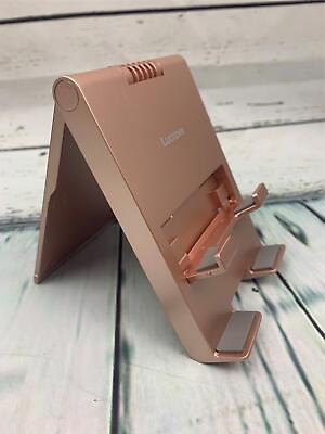 #ad Adjustable Cell Phone Stand Foldable Portable Holder Cradle Rose Gold $18.00
