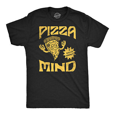 #ad Mens Funny T Shirts Pizza Mind Sarcastic Food Graphic Tee For Men $9.50
