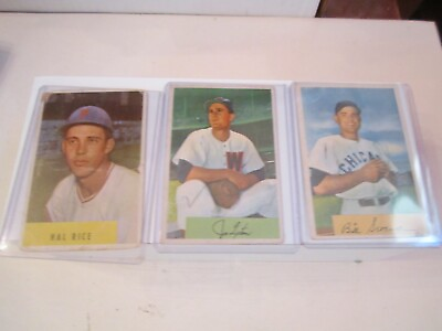 #ad LOT OF 7 1954 BASEBALL CARDS FROM FAIR TO VERY GOOD CONDITION BBA 36 $62.50