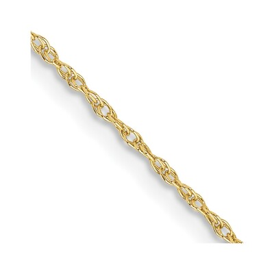 #ad Real 10kt Yellow Gold .8mm Lite Baby Rope Chain; 24 inch $101.48