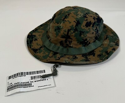 #ad New USMC Marine Corps Woodland MARPAT Field Cover Jungle Boonie Sun Hat Large $27.99