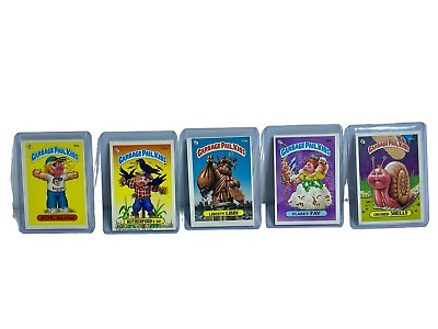 #ad Garbage Pail Kids Five Card Lot With Protective Shelve Vintage Set 1986 $17.00
