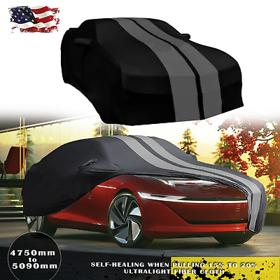 #ad Stain Stretch Indoor Grey Line Black Car Cover Custom For Volkswagen ID.6 X US $109.99
