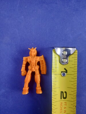 #ad Vtg Orange Robot Alien Style Mini Figure *EE 90 $9.00