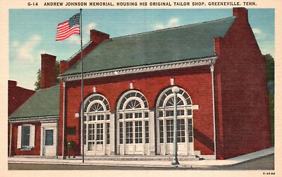 #ad Greeneville TN Andrew Johnson Memorial Tailor Shop Vintage Postcard a5434 $2.00