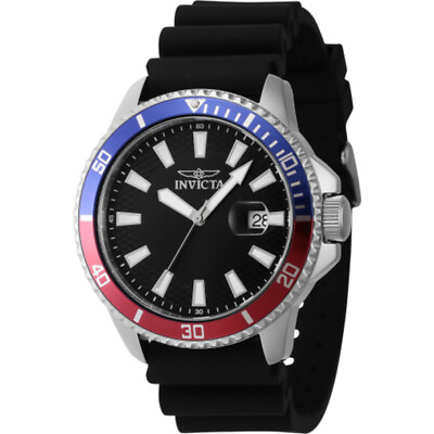 #ad Invicta Pro Diver Quartz Black Dial Pepsi Bezel Men#x27;s Watch 46131 $52.69