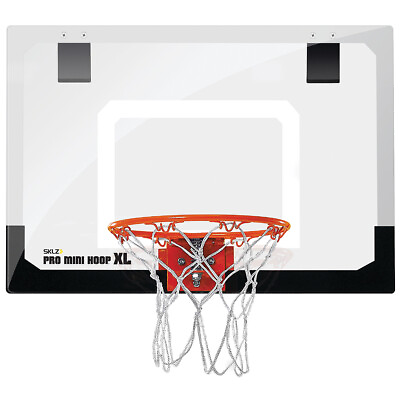 #ad SKLZ Pro Mini Basketball Hoop XL Black White $47.99