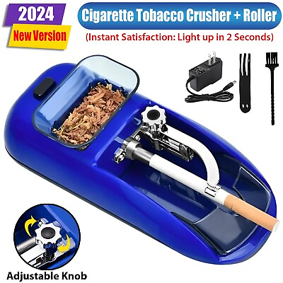 #ad #ad Electric Automatic Cigarette Rolling Machine Tobacco Injector Maker Roller USA $16.89