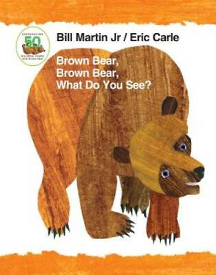#ad Brown Bear Brown Bear What Do You See? 50th Anniversary Edition Padded GOOD $4.16