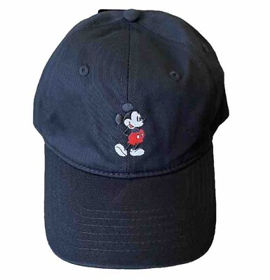 #ad Mickey Mouse Adjustable Disney Black Cap With Tags $4.88