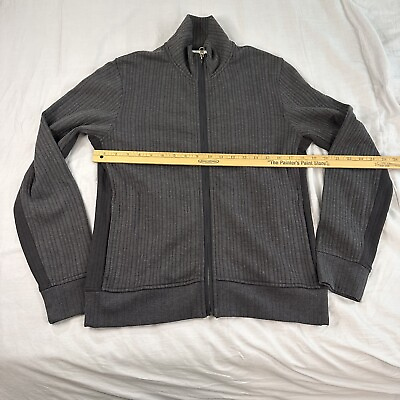 #ad Billy Reid Jacket Men’s S Gray Full Zip Knitted Bomber $33.00