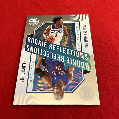 #ad 2020 21 Anthony Edwards Illusions Rookie Reflections with Vince Carter #13 $5.00