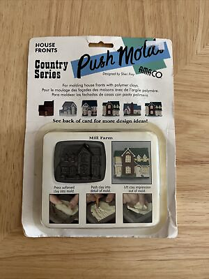 #ad NOS Amaco Push Mold Country Series House Front Mill Farm Sheri Frey $13.60