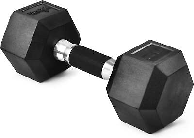 #ad Yes4All 20 lbs Hex Rubber Grip Dumbbell Weight Set Single $32.39