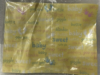 #ad Brand New 1 Gift Wrapping Paper Sheet By American Greetings Baby Themed $5.50