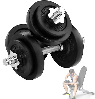 #ad US Yes4All Adjustable Dumbbell Set with Weight Plates Connector Exerciseamp;Workou $35.04