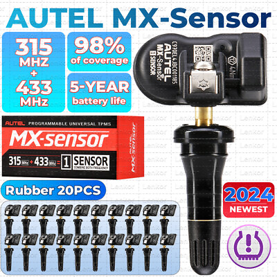 #ad 20PCS Autel TPMS MX Sensor 315MHz amp; 433MHz 2 in 1 Auto Tire Pressure Sensor $200.00
