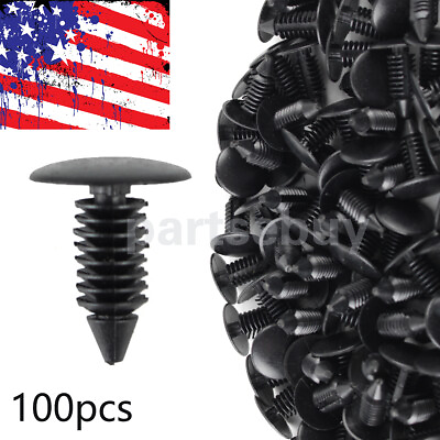 #ad 100pcs Nylon Retainer Clips Christmas Tree Fasteners for GM 1595864 1605396 US $6.67