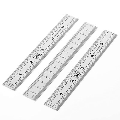 #ad Machinist Ruler 6 Inch Stainless Steel Precision Metric and Imperial 3 Pack $8.49