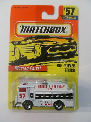 #ad Matchbox 1997 75 Challenge #57 Big Power Truck Sealed $5.99
