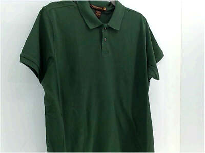 #ad Harriton Mens Polo Regular Pull on Shirt Color Dark Green Size XLarge $18.68