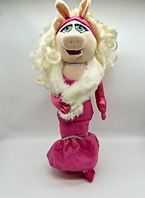 #ad Disney Store Authentic Miss Piggy The Muppets Movie Plush 20” Inch $18.99