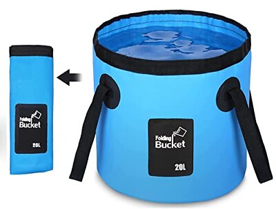 #ad Collapsible Bucket 5 Gallon Bucket Multifunctional Portable Collapsible Wash... $20.62