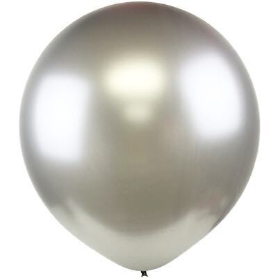 #ad 3pc Big 36 inch Huge Silver Latex Balloon Birthday Wedding Party Celebration USA $9.95