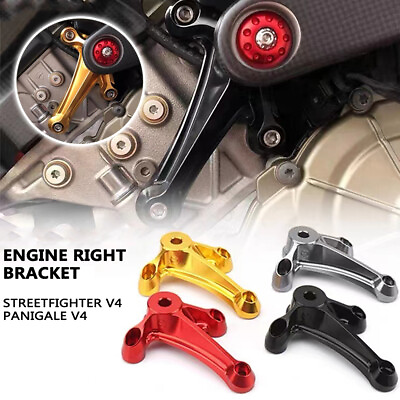 #ad Motorcycle Engine Right Upper Bracket For DUCATI Streetfighter V4 Panigale V4 $89.99