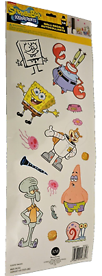 #ad SpongeBob Squarepants Removable Peel amp; Stick Wall Decals Kids Room Nursery Decor $7.95