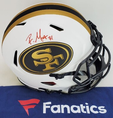 #ad Raheem Mostert Signed San Fran 49ers F S Lunar Eclipse AUTHENTIC Helmet $299.40