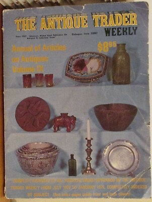 #ad Vintage The Antique Trader Weekly Annual Of Articles Volume IX 1978 1979 $11.49