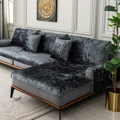 #ad 2023 Sofa cushion modern plush autumn and winter anti skid sofa thickened $78.33