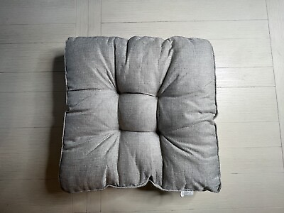#ad Square Single Chair Cushion Tufted 19”x19” Gray $25.00