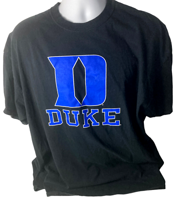 #ad Duke University Tee Shirt Black 2XL Very Good Preowned Condition $17.97