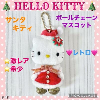 #ad Retro Hello Kitty Christmas Mascot Santa Claus Super Rare $134.23
