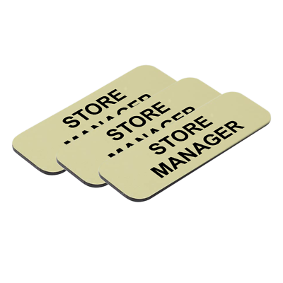 #ad Store Manager 1 x 3quot; Name Tag Badge 3 Pack $9.49