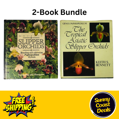 #ad Slipper Orchids 2 Book Bundle Genus Paphiopedilum Hardcover Free Postage AU $39.99
