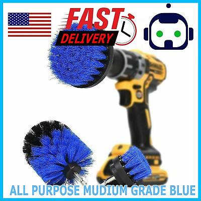 #ad 3 Pack Brush Set Power Kit Scrubber Drill Attachments For All type of Cleaning $3.99