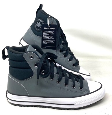#ad Converse Chuck Taylor Berkshire Shoes High Leather Gray Women#x27;s Casual A00720C $74.99