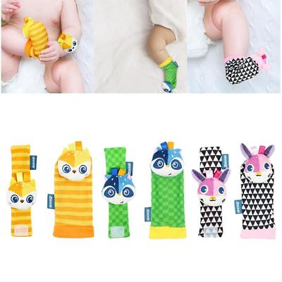 #ad Cute Baby Wrist Rattles Developmental Early Educational Toys for Boys Girls $5.95