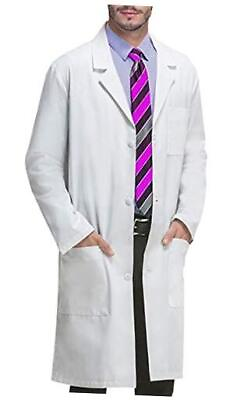 #ad VOGRYE Professional Lab Coat for Men Women Long Sleeve Unisex Large White $24.21
