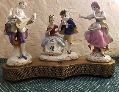 #ad Vintage Melody Charm Figurines by Beck 1930s Music Box $339.90