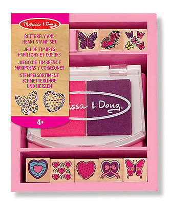 #ad Melissa and Doug Butterfly and Hearts Stamp Set NEW Educational Learning Toys $14.99