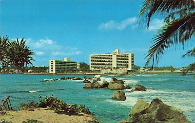 #ad San Juan Puerto Rico Caribe Hilton Hotel Vintage Postcard $7.99