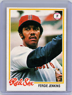 #ad 1978 Topps Baseball Card Fergie Jenkins #720 Red Sox $2.24