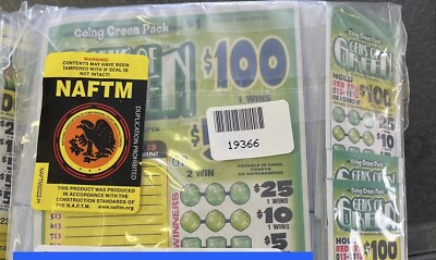 #ad NEW pull tickets Gems Of Green Flash Seal Card Tabs $43.00